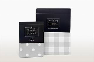 Чехол натяжной на матрас 160х200х30 поплин Мунберри