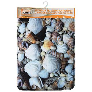 Коврик из микрофибры &quot;Ракушка&quot;Mat-Shell , р-р 50*80см