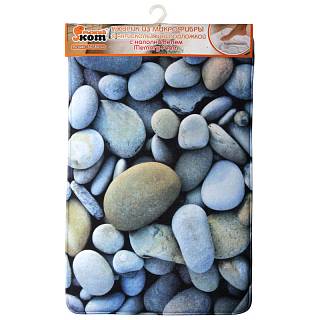 Коврик из микрофибры Mat-Pebbles_MF &quot;Галька&quot;, размер 50*80см